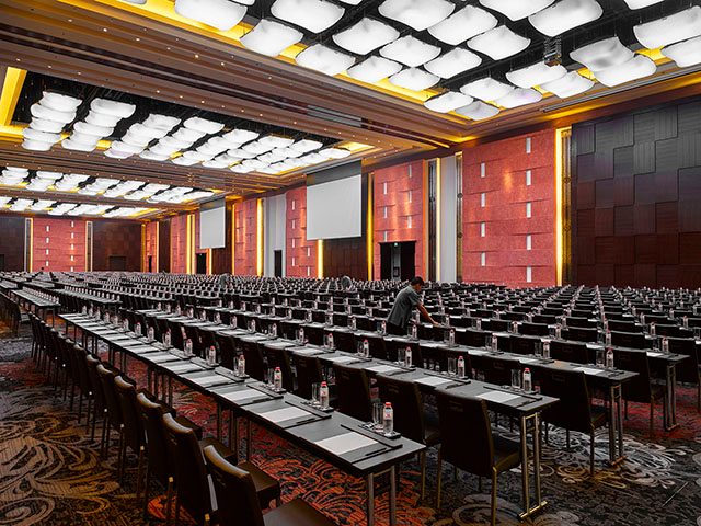VERSATILE. With the addition of the Marriott Grand Ballroom, the hotel offers a total of 10,000 square meters (sqm) of function space, the biggest in the Philippine hotel industry, Marriott officials say. 