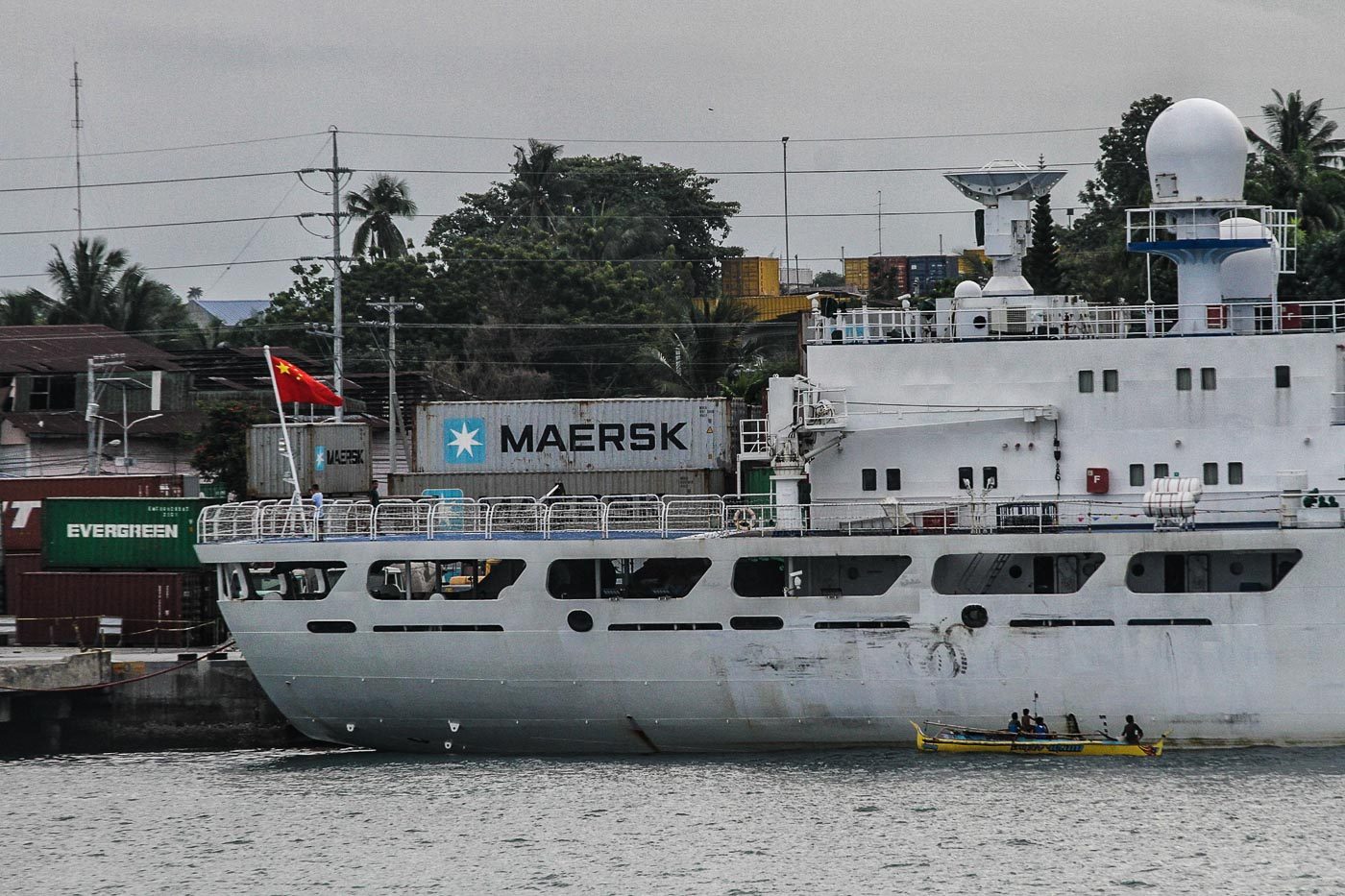 Chinese research vessel docks in Davao