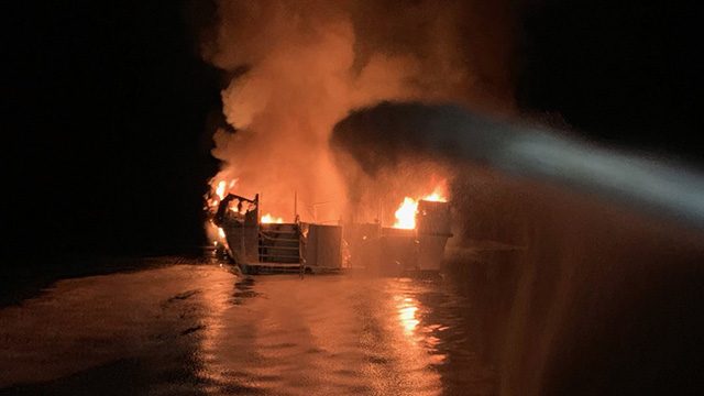 8 dead, 26 missing as dive boat sinks in flames off California