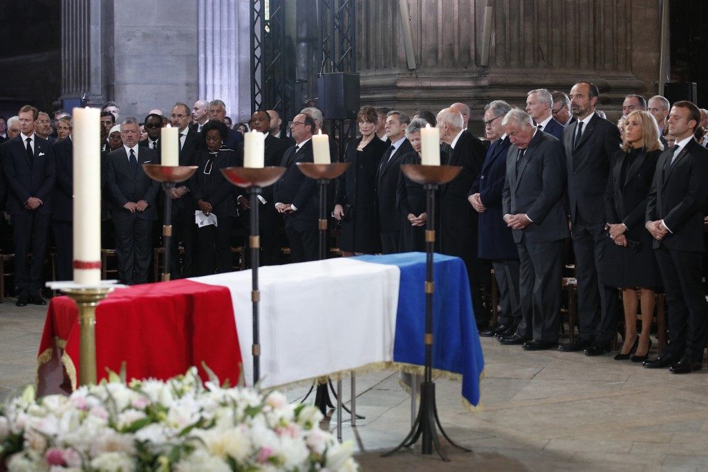 Para pemimpin dunia memberikan penghormatan terakhir kepada Chirac dari Prancis