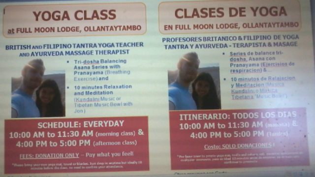 OUR ADVERT. Boyfriend Jon and I teach classes to earn extra abroad. Photo provided by Kach Medina  