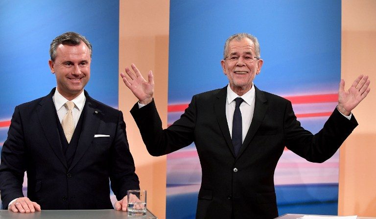 Austrian far-right admits defeat in presidential race