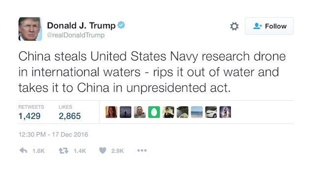 ‘Unpresidented’ Trump tweet on China sets off deluge of mockery