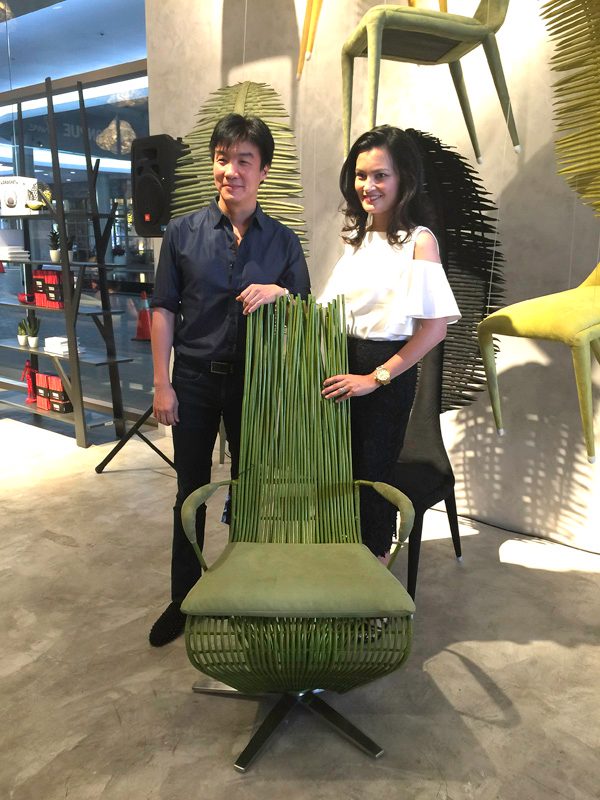 WORKING TOGETHER. This is not the first time Paez and Cobonpue are working together for Auction for Action. Kenneth Cobonpue was the first designer to participate in the launch of the special event spear headed by Daphne in 2011 by donating a Harry Chair and a Chiquita Chair for auction to better the lives of Filipino children. Photo by Michelle Aventajado 