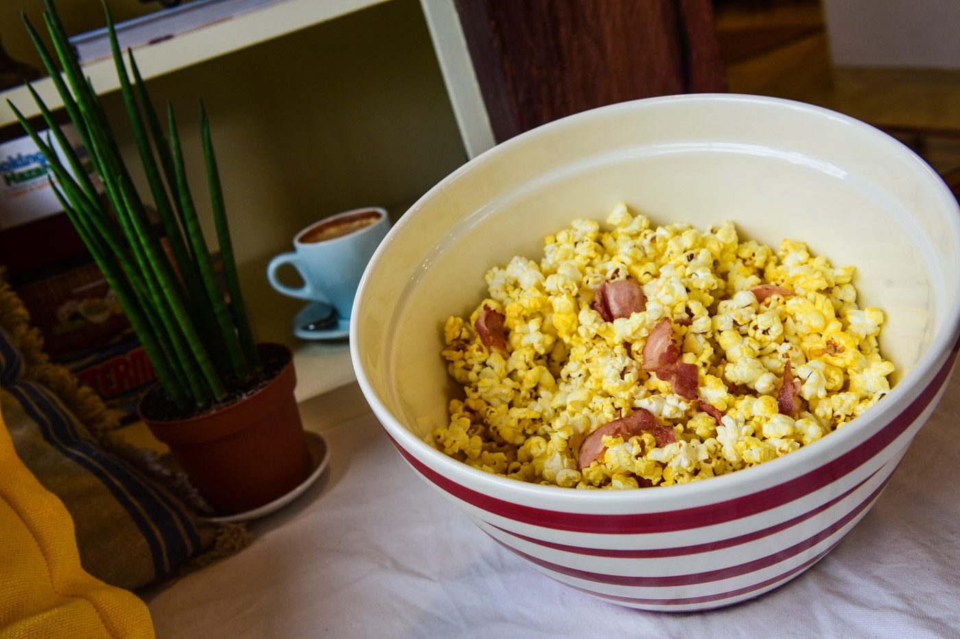BACON POPCORN. This ingenious menu item was made for sharing. Photo by Alecs Ongcal/Rappler 