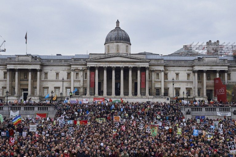 Thousands join anti-nuclear weapons march in London