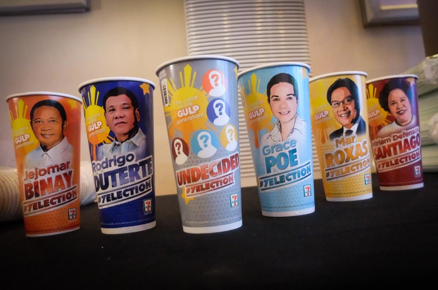 Show off your vote with the 7-Election presidential cups