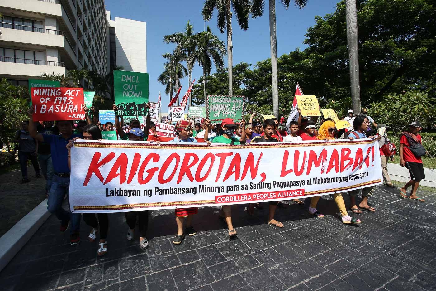 IN PHOTOS: Indigenous groups protest outside mining conference