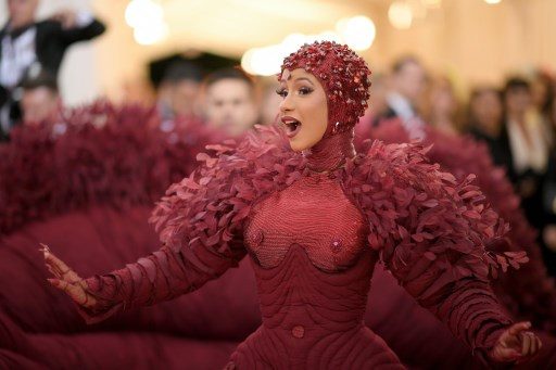 Cardi B attends The 2019 Met Gala Celebrating Camp: Notes on Fashion at Metropolitan Museum of Art on May 06, 2019 in New York City. Photo by Neilson Barnard/Getty Images/AFP 