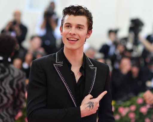 Shawn Mendes arrives for the 2019 Met Gala at the Metropolitan Museum of Art on May 6, 2019, in New York. Photo by Angela Weiss/AFP 