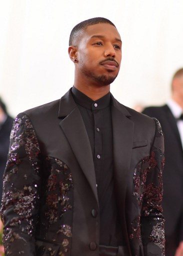 Michael B. Jordan arrives for the 2019 Met Gala at the Metropolitan Museum of Art on May 6, 2019, in New York. Photo by Angela Weiss/AFP 