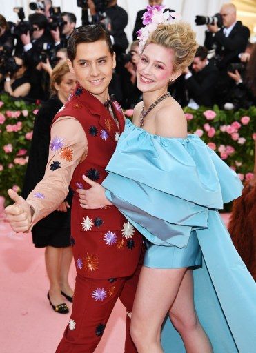 NEW YORK, NEW YORK - MAY 06: Cole Sprouse and Lili Reinhart attend The 2019 Met Gala Celebrating Camp: Notes on Fashion at Metropolitan Museum of Art on May 06, 2019 in New York City.  Photo by Dimitrios Kambouris/Getty Images for The Met Museum/Vogue/AFP 