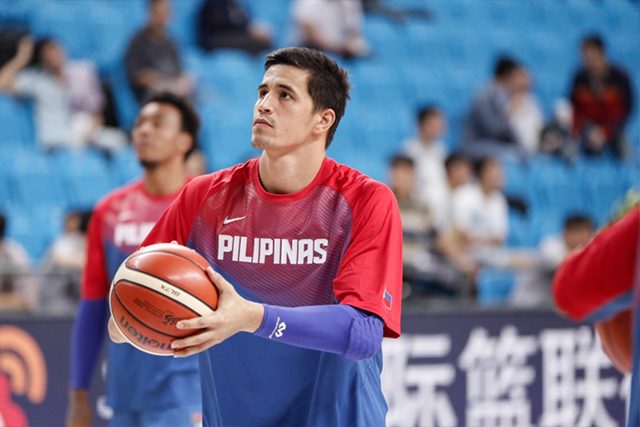 GAME FACE. Marc Pingris has his game face on during warm-up versus Kuwait. Photo from FIBA 