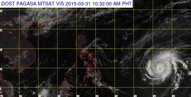 MTSAT image of Typhoon Maysak, 10:32 am PH time, March 31, 2015. Image courtest PAGASA 