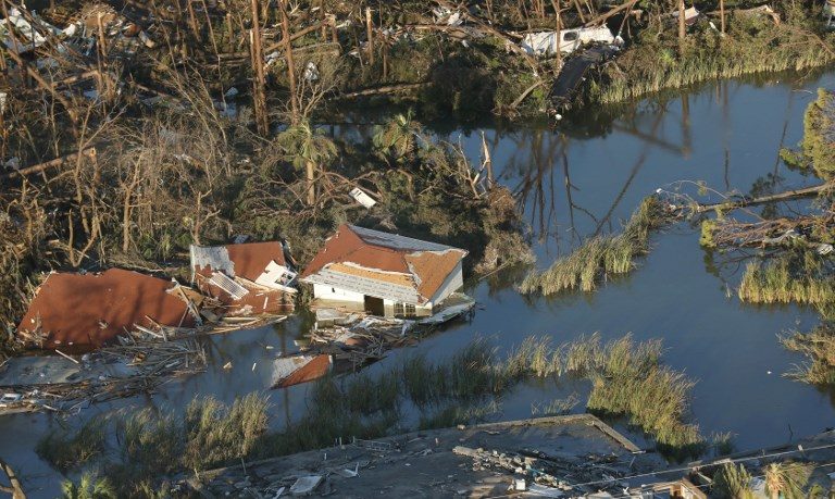 DESTRUCTION. Strong winds and heavy rains brought by Hurricane Michael flooded homes and streets and toppled trees on October 10, 2018. Photo by Glenn Fawcett/US Customs and Border Protection/AFP    