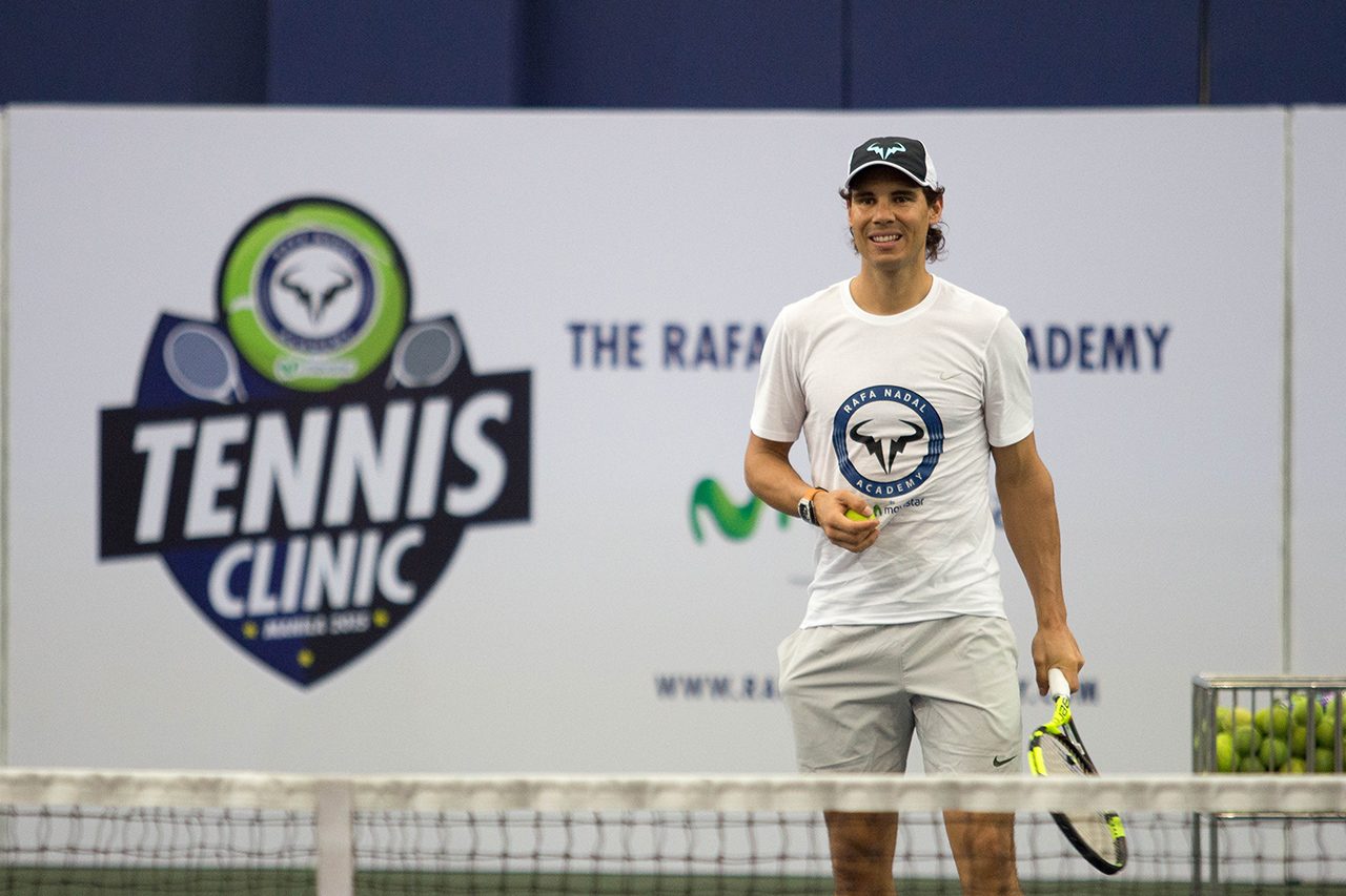 IN PHOTOS: Rafael Nadal conducts tennis clinic in PH