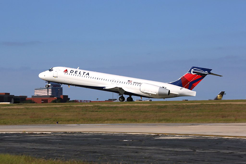 DELTA AIR LINES. A Delta plane takes off. Photo from Delta website 