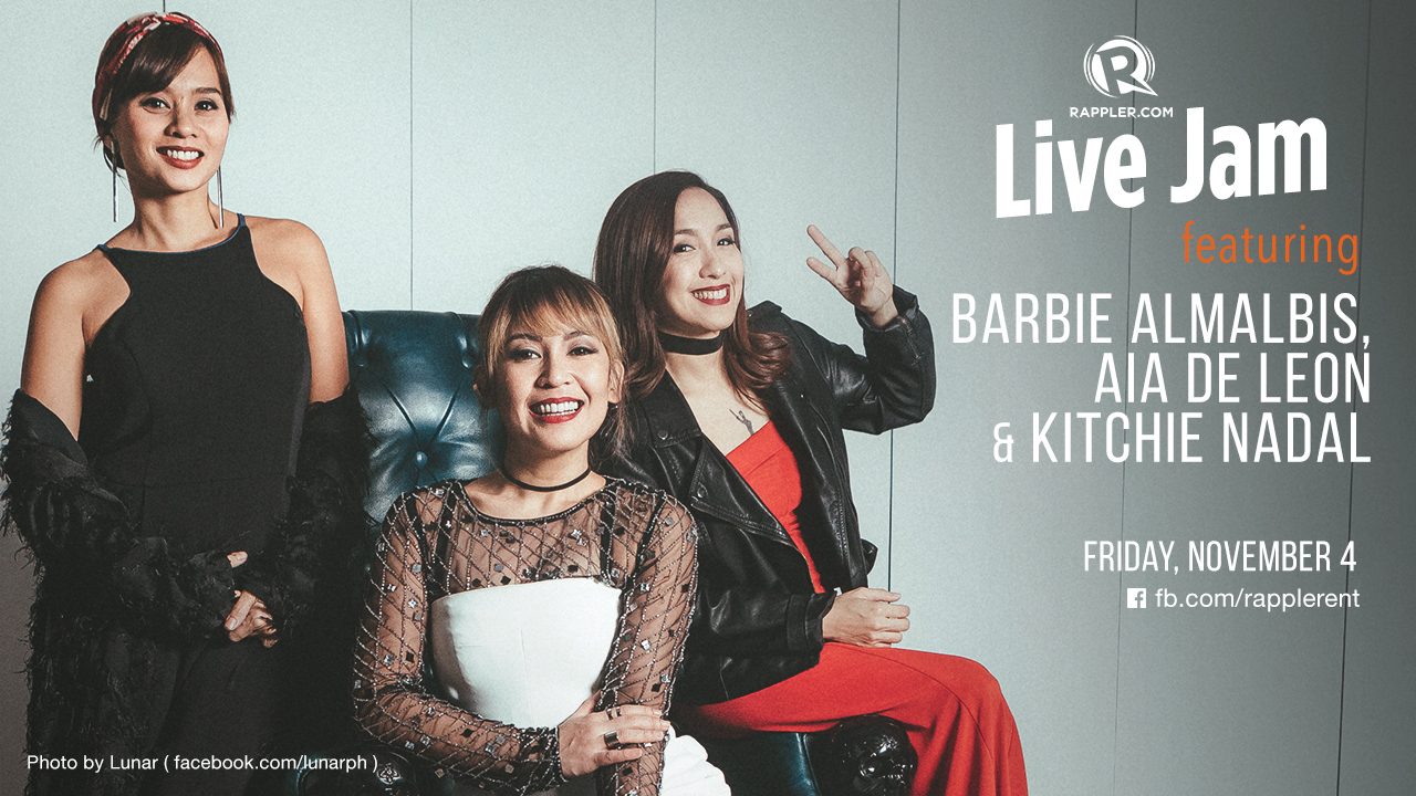 [WATCH] Rappler Live Jam: Barbie Almalbis, Aia de Leon, Kitchie Nadal