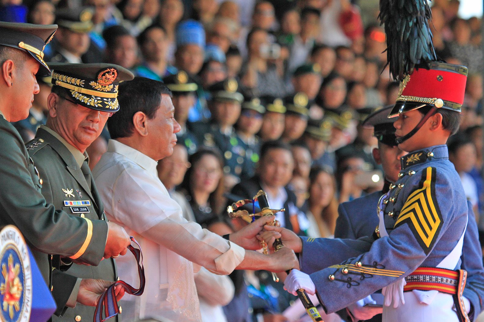 Duterte to PMA grads: Stay true to your oath