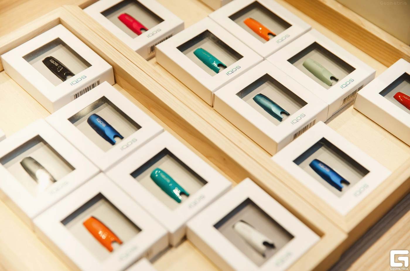 COLORFUL. IQOS on display. Photo courtesy of Stanford University 