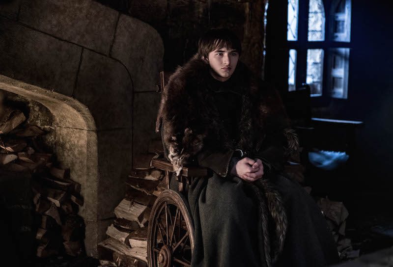 KING BRAN THE BROKEN. Isaac Hempstead-Wright as Bran Stark in the season 8 premiere. File photo by Helen Sloan/HBO 