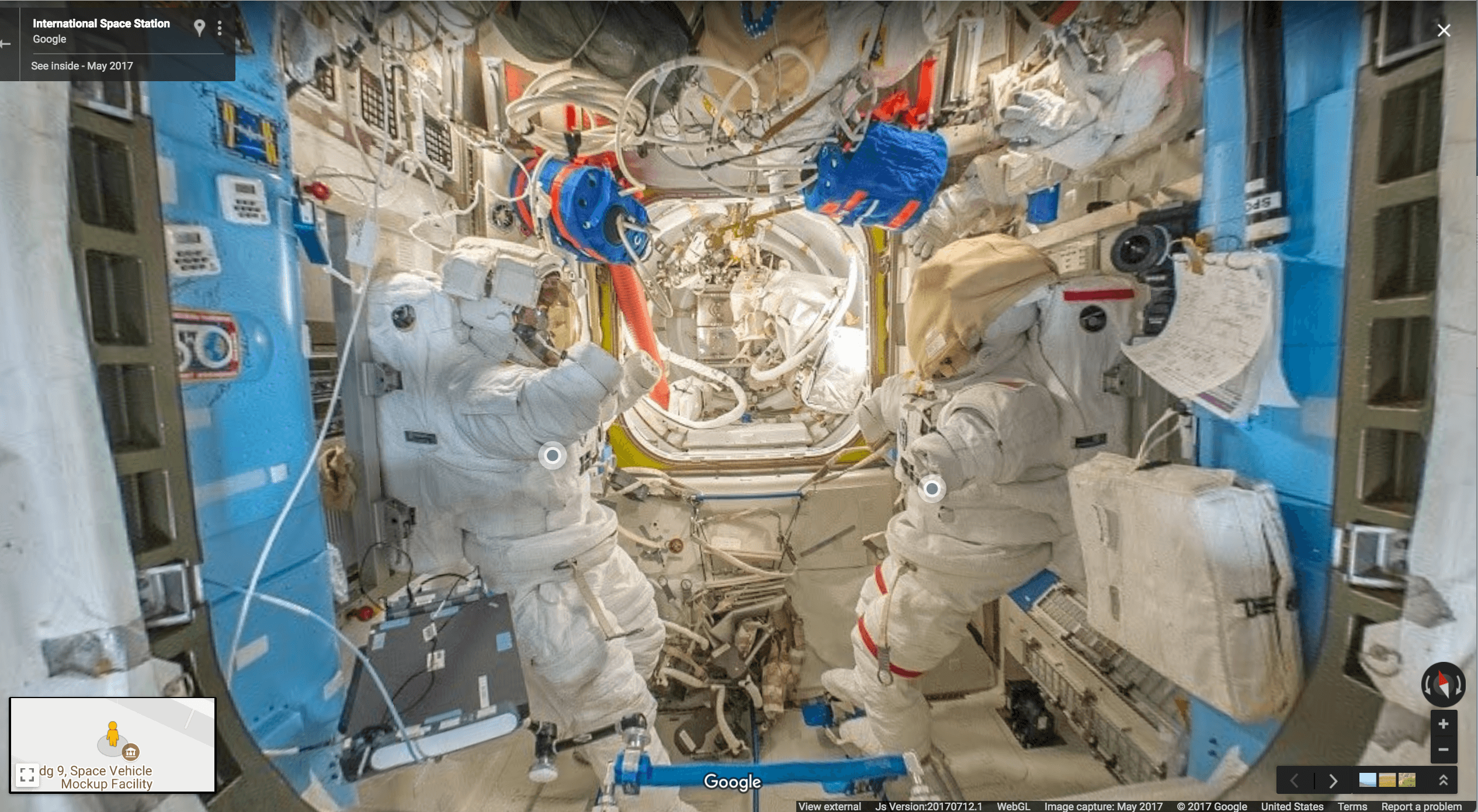 SIMAK: Menelusuri stasiun luar angkasa dengan Google Maps Street View