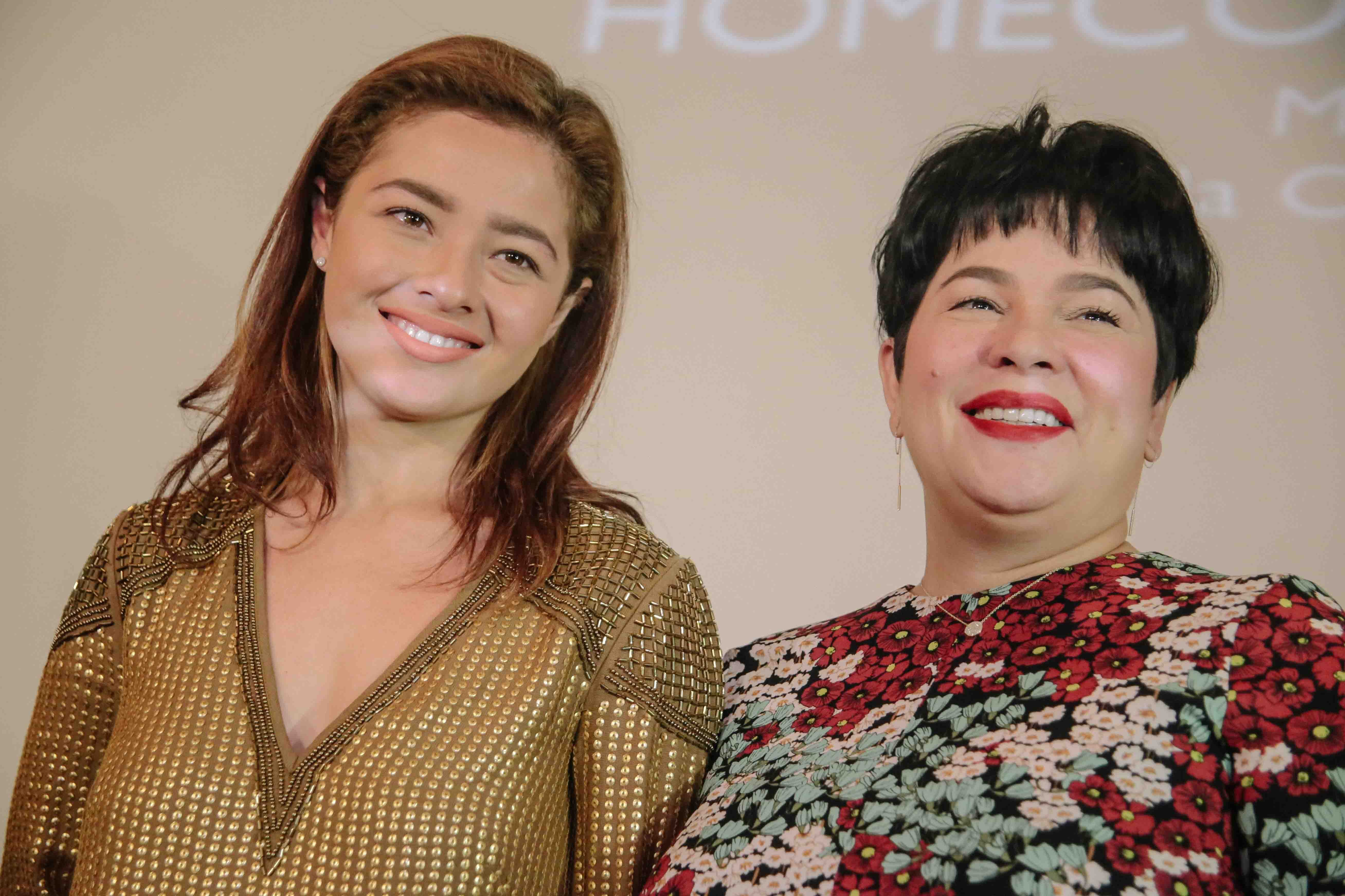 Andi with mom Jaclyn Jose during the Ma'Rosa Victory Dinner. Photo by Paolo Abad/Rappler 