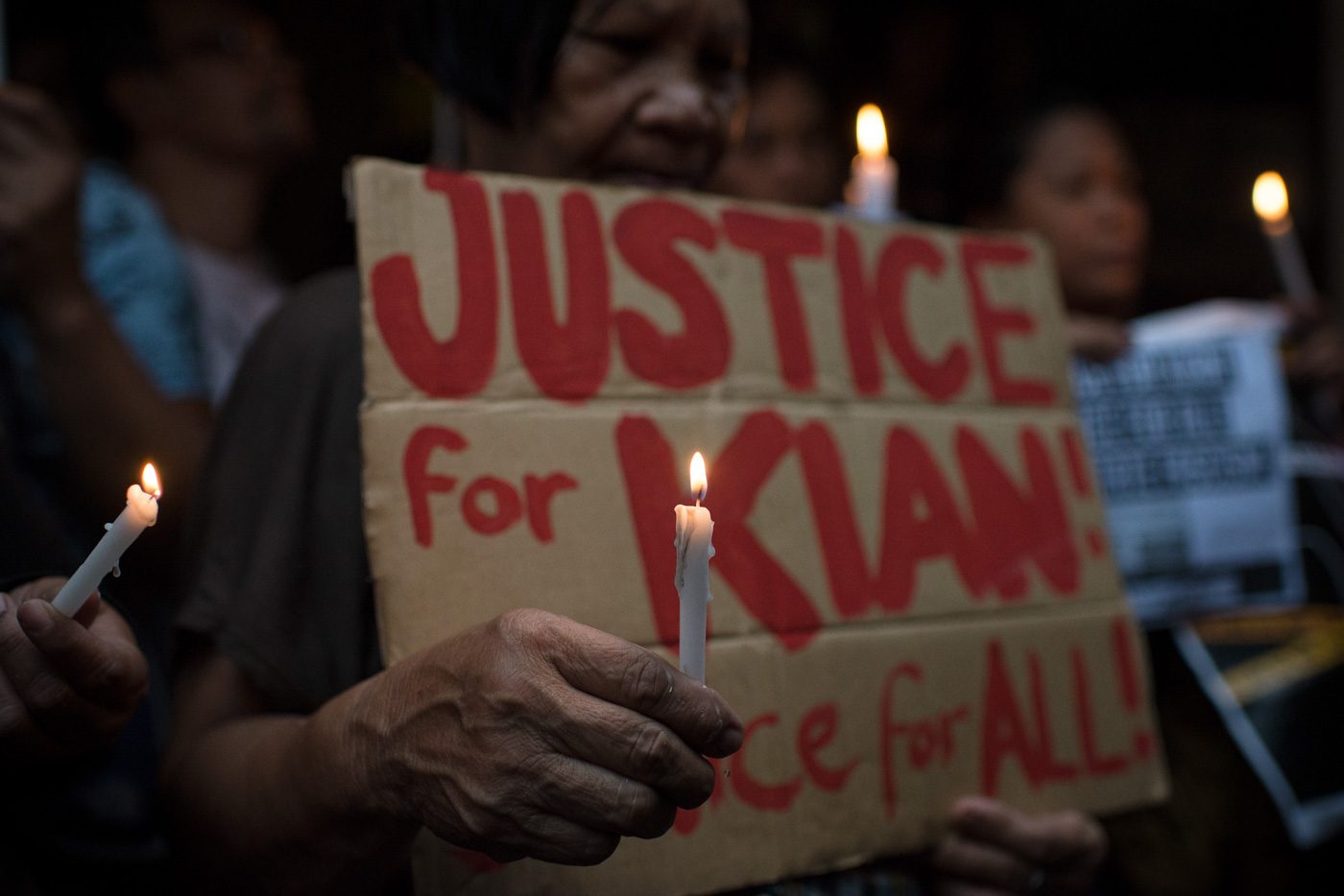IN PHOTOS: Kin of others killed in police ops march for Kian