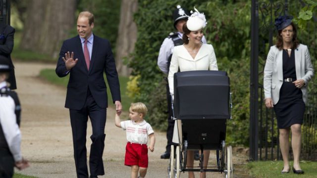 Royal fans gather for Princess Charlotte christening
