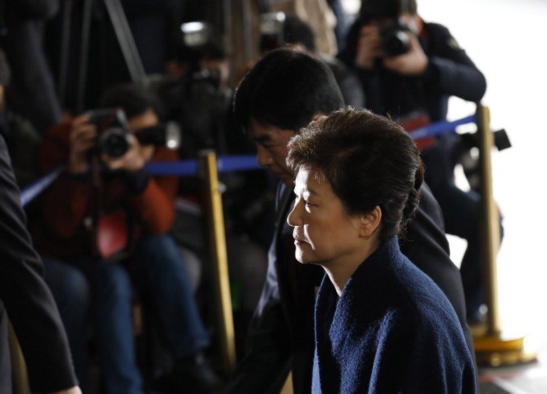 Prosecutors interrogate South Korean ex-president Park