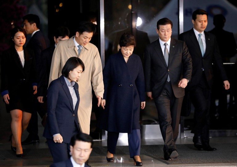 South Korean ex-leader Park home after marathon interrogation