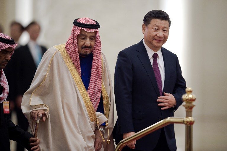 Hosting Saudi king, China pursues Mideast charm offensive