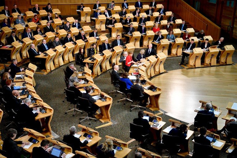 Scottish parliament suspends independence vote debate