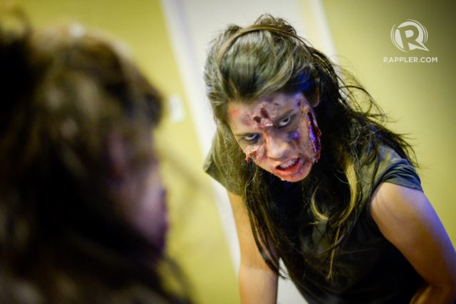 ZOMBIFIED. Once you're done with your make up, mess up your hair, and you'll look like a real zombie. Photo by Alecs Ongcal/Rappler.com 