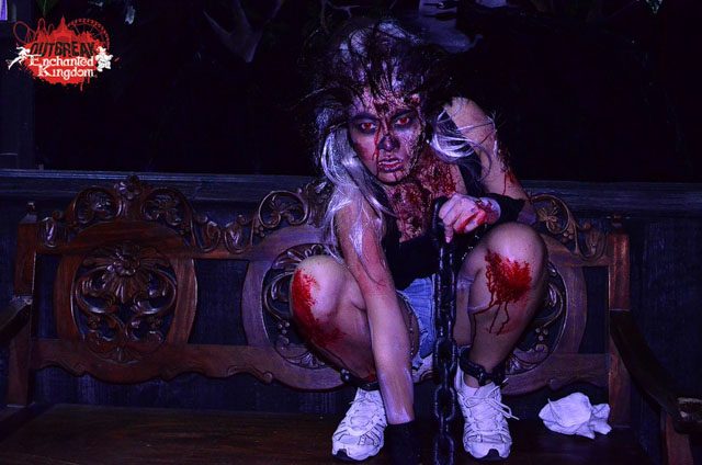 WEREWOLF ZOMBIE. Alecs as a werewolf zombie at the Outbreak event at Enchanted Kingdom. Photo courtesy of Outbreak Manila.  