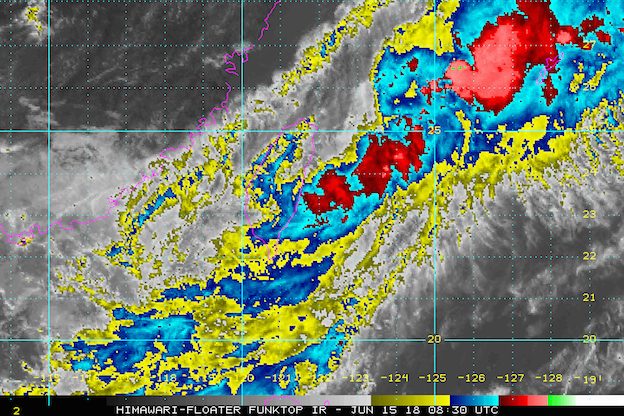 Tropical Depression Ester speeds up on its way out of PAR