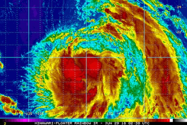 Florita intensifies into tropical storm