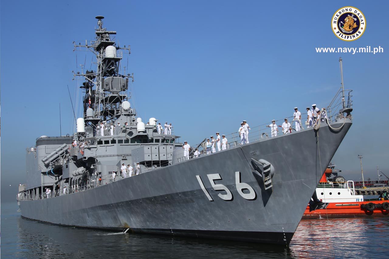 LOOK: Japanese destroyer ‘Setogiri’ arrives in Manila