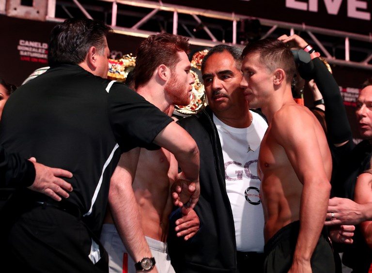 Golovkin jabs at ‘clown’ Canelo at weigh-in