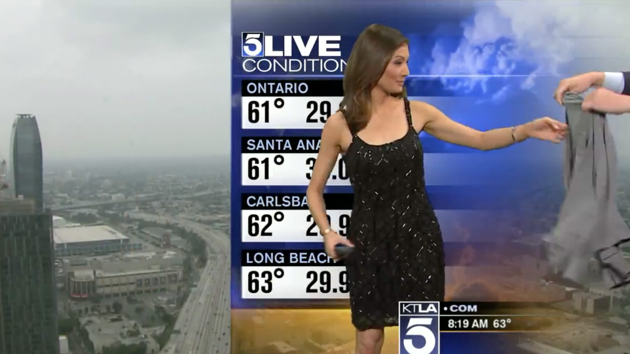 LA weather reporter asked to cover up on air: workplace sexism?