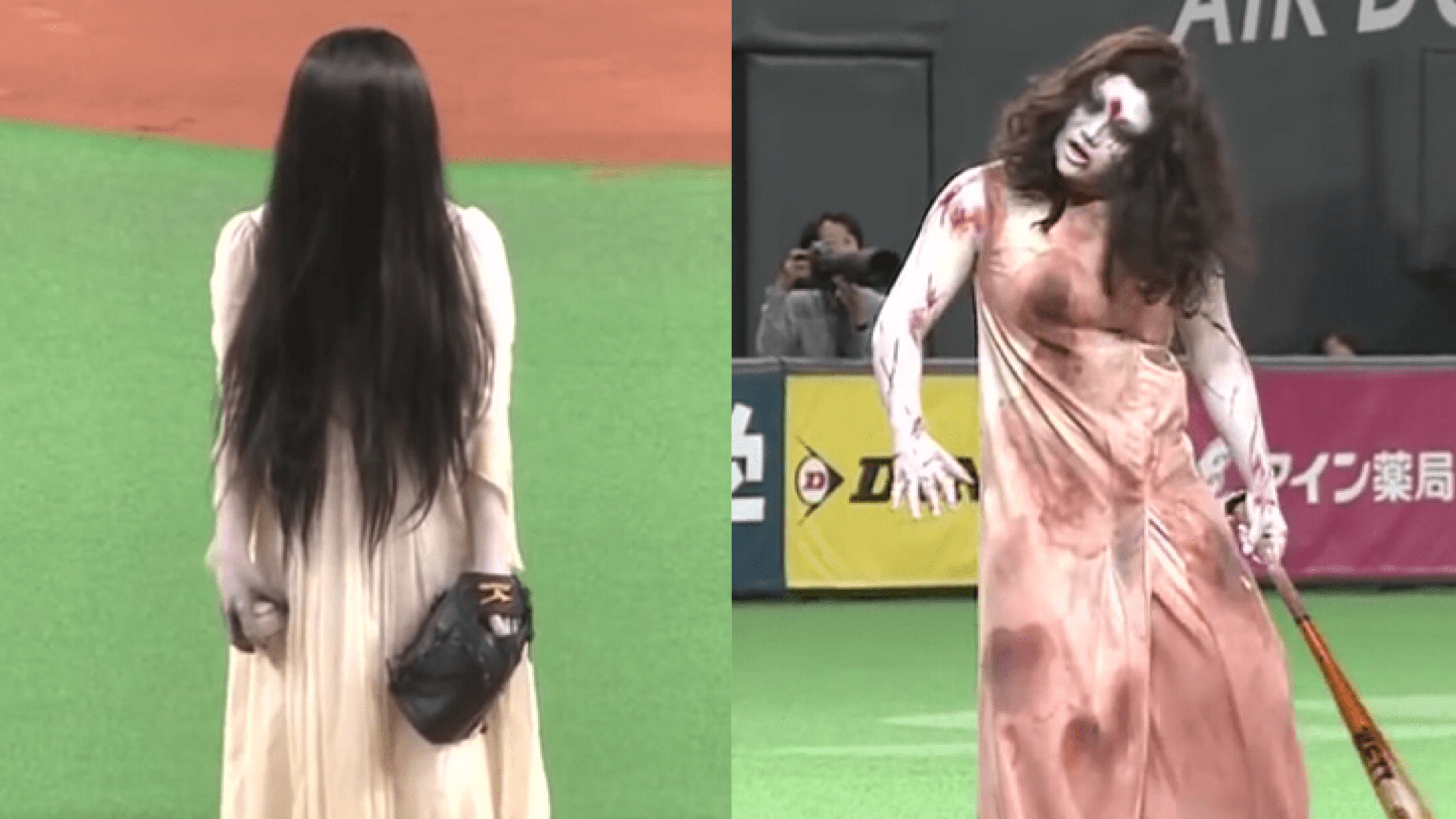 WATCH: ‘The Ring,’ ‘The Grudge’ spirits throw first pitch at Japanese baseball game