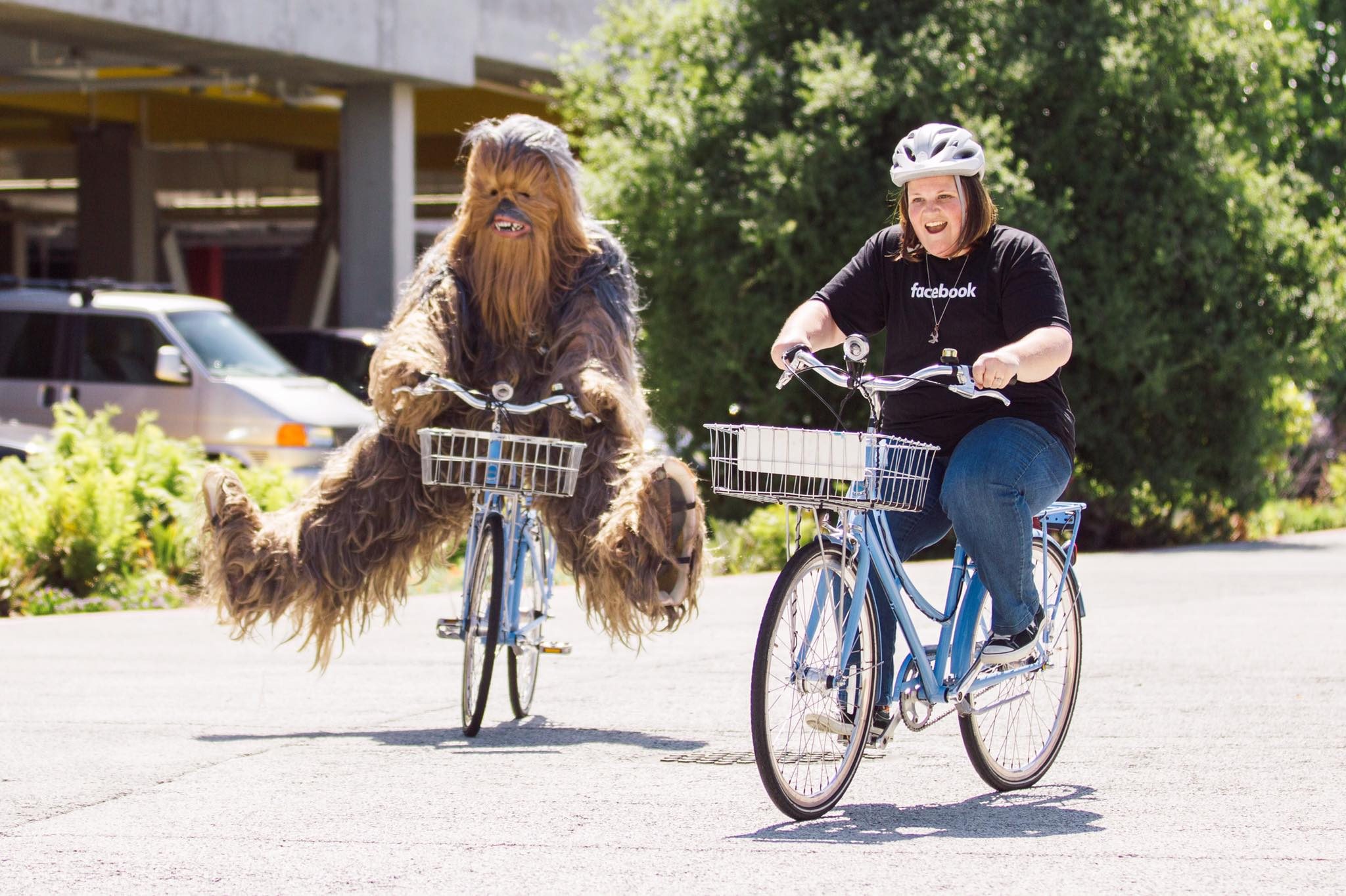 IN PHOTOS: ‘Chewbacca Mom’ visits Facebook HQ, meets Chewbacca