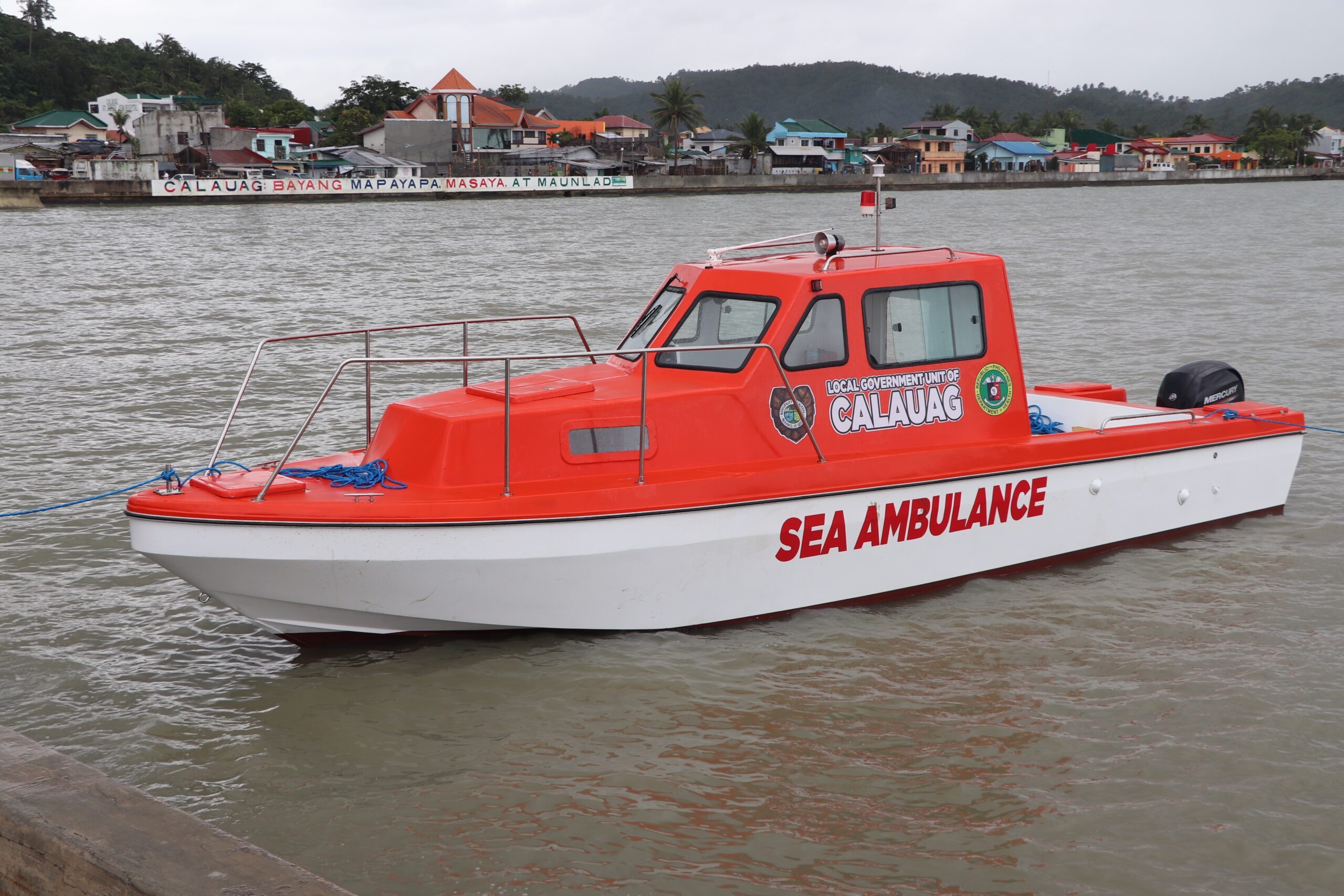 LOOK: 2nd DOH sea ambulance operates in Calauag, Quezon