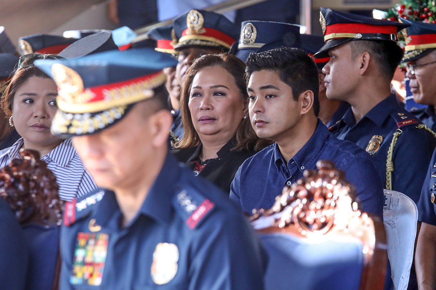 FICTIONAL SHOW, REAL ISSUES. Coco Martin is one of the guests during the flag raising ceremony at the PNP headquarters in Camp Crame. Photo by Darren Langit/Rappler 