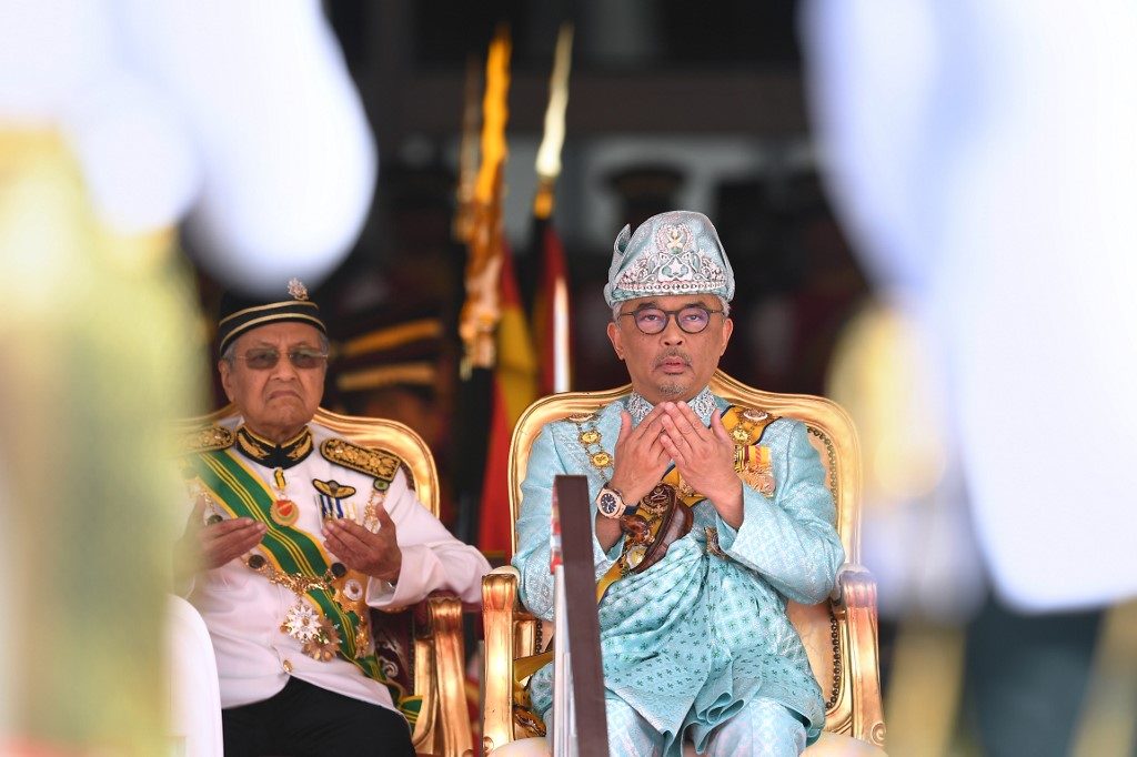 REJECTED. Resigned prime minister Mahathir Mohamad rejects the pick of the king. AFP file photo 