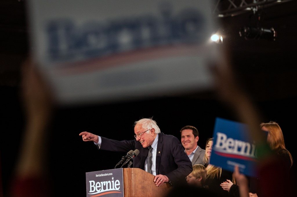 Sanders claims Iowa lead, ahead of Buttigieg