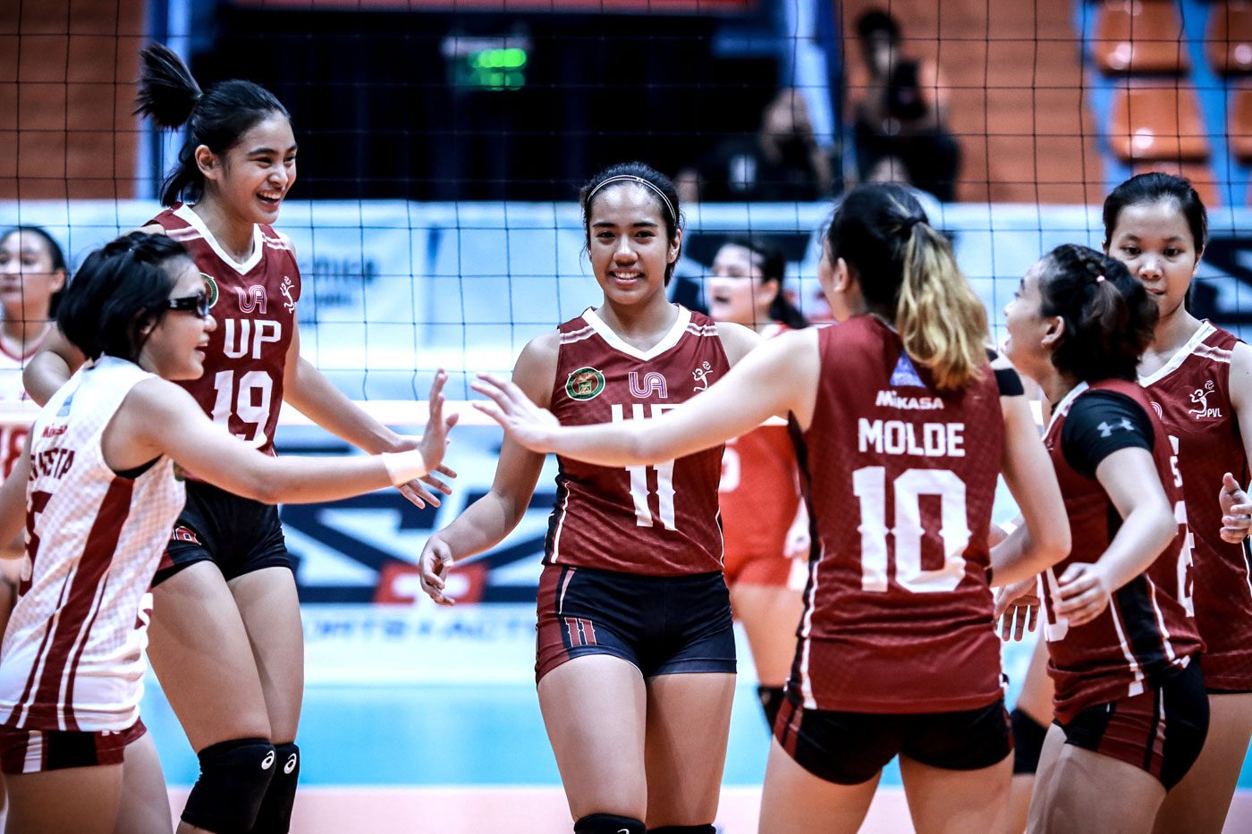 Lady Maroons shock Falcons, near PVL finals
