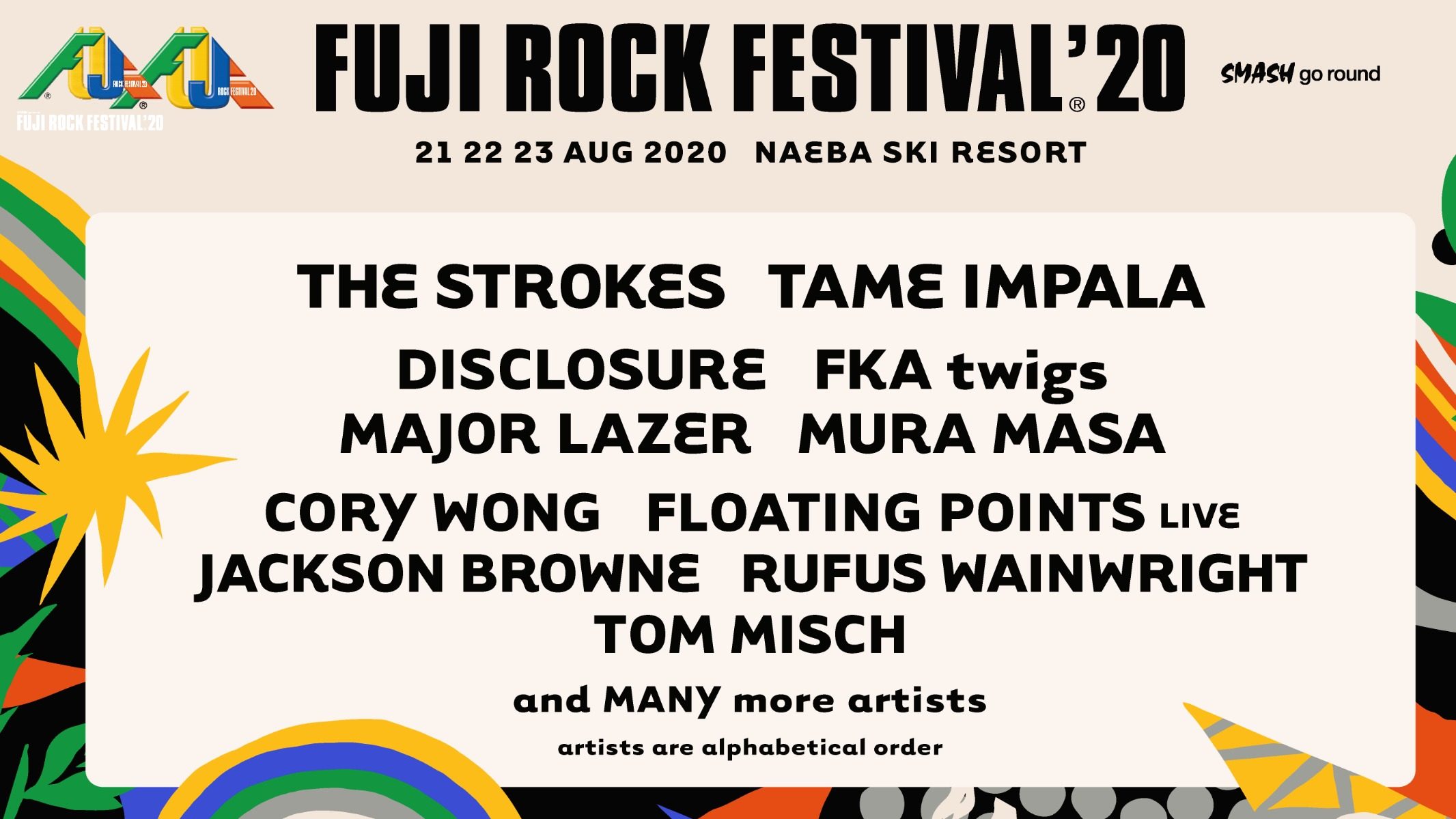 The Strokes, Tame Impala to headline Fuji Rock Festival 2020