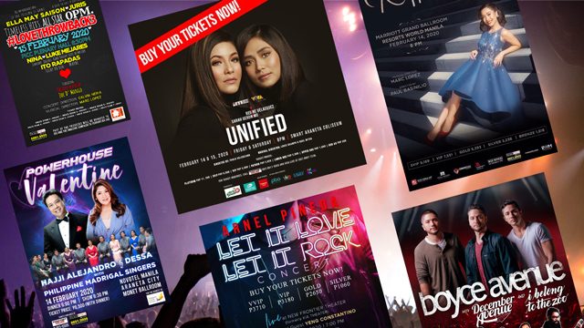 LIST: Concerts in Metro Manila you can watch during Valentine’s Day 2020