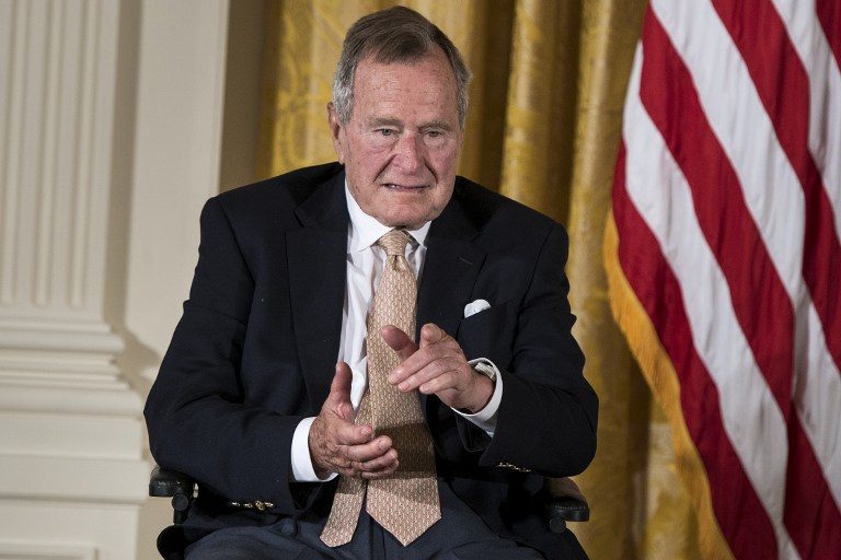 George H.W. Bush hospitalized day after wife’s funeral